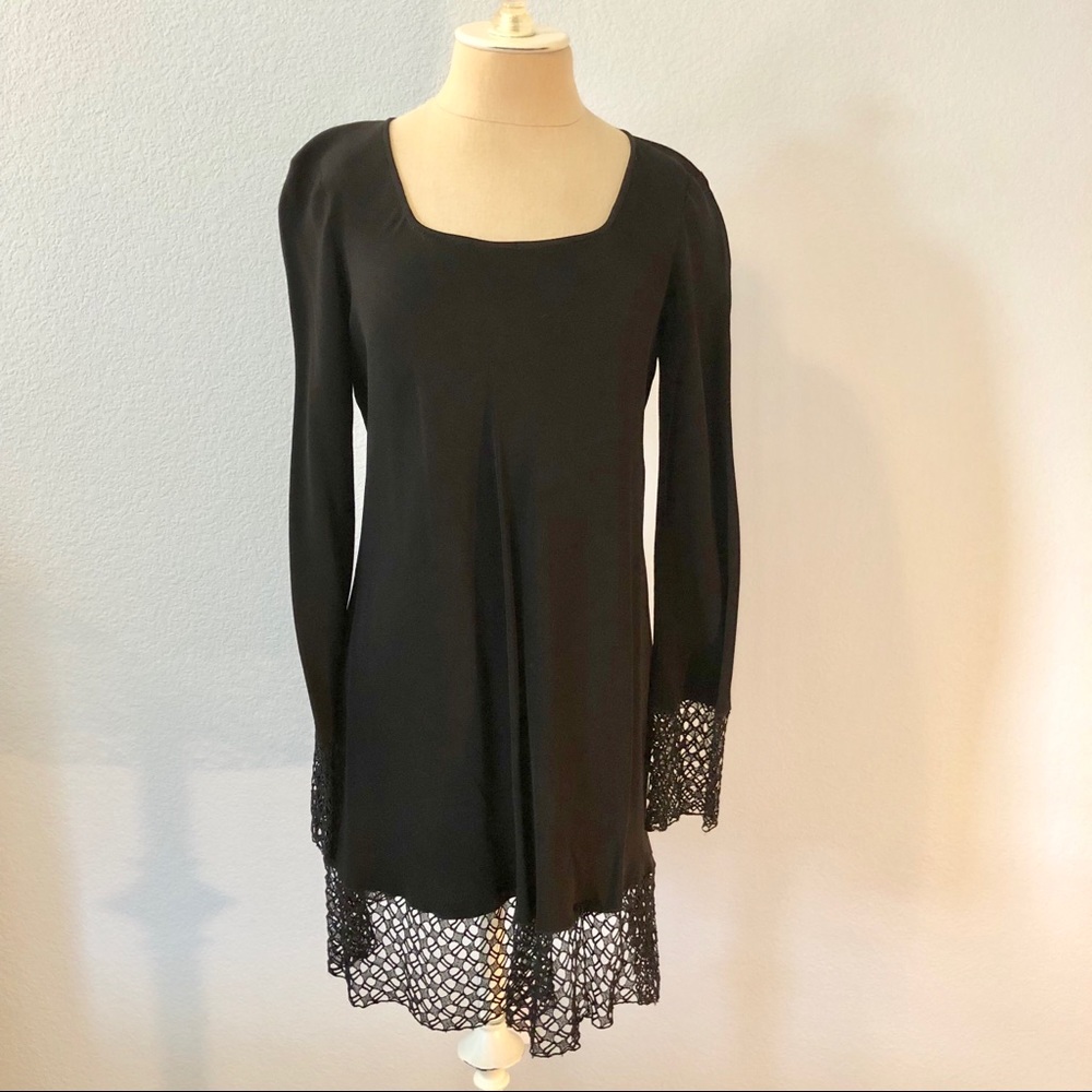 Black cocktail dress by Elissa